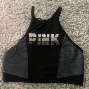 Pink sports bra
